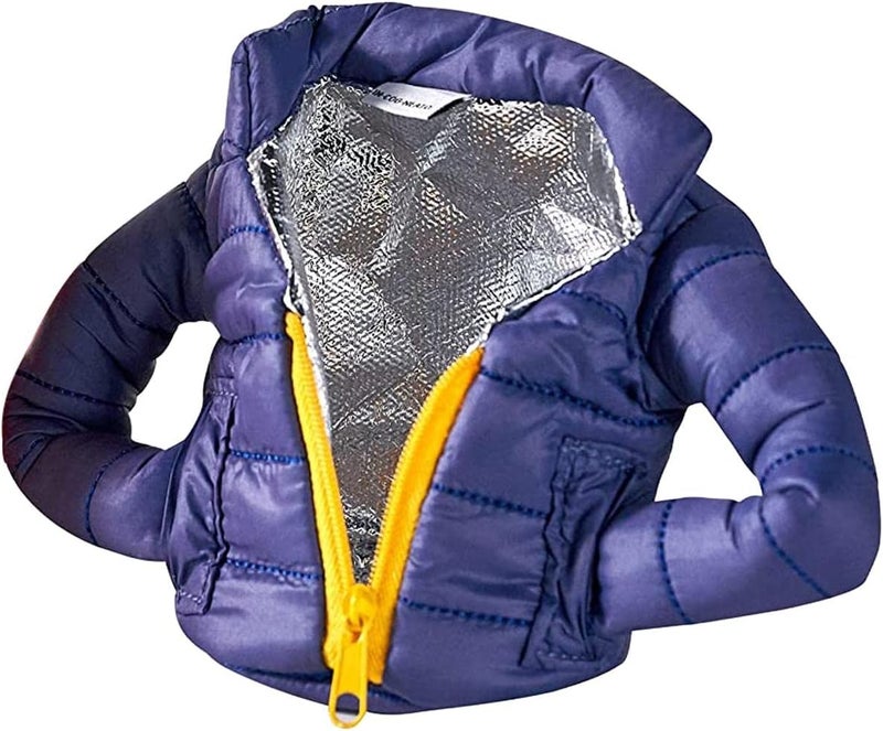 woobles Beer Can and Bottle Cooler Beverage Jacket with Zipper Insulated Can Cooler Easter for 12 OZ Standard Can - Image 1